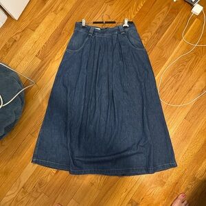 CLOSED Denim Midi Skirt